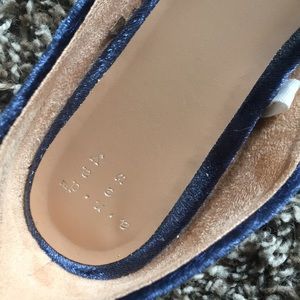 a new day Shoes - Indigo Velour Flats a new day Shoes - Indigo Velour Flats